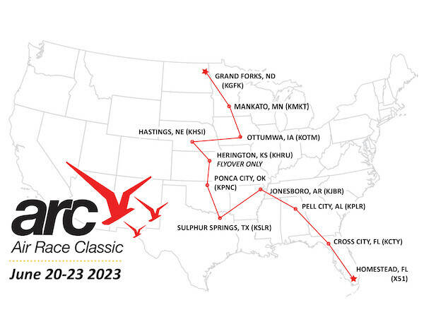 Air Race 2023 Route